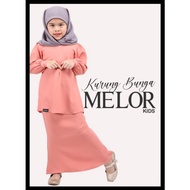 [BAJU KURUNG KIDS] KURUNG BUNGA MELOR HASNURI BAJU KURUNG KANAK2 MATERIAL SEJUK DAN SELESA DIPAKAI