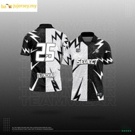 【Ready Stock】Jersey Long Sleeve Baju T Shirt Berkolar Viral Jersi Bola Lelaki Perempuan Couple Set L