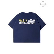 AGAINST LAB AI BOXY TEE (NAVY)