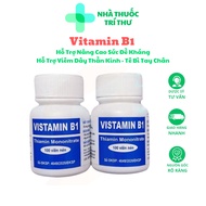 Vitamin B1 Box of 100 Tablets - Supplement Vitamin B1 for the Body, Support to Prevent and Improve V