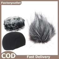 FCMY 1Pc Foam Mic Wind Cover Furry Windscreen Muff For ZOOM H5 H6 Recorder Microphone FAC