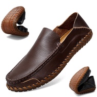 รองเท้าโลฟเฟอร์รองเท้าผู้ชายหนังแท้ GRAZIA รองเท้าลำลองหนังวัวสำหรับผู้ชายรองเท้าหนังอ่อนฤดูใบไม้ผลิ