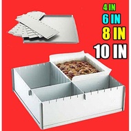 Adjustable Multi Cavity Size Cake Tin 10x10 in 4in 6in 8in Cake Pan