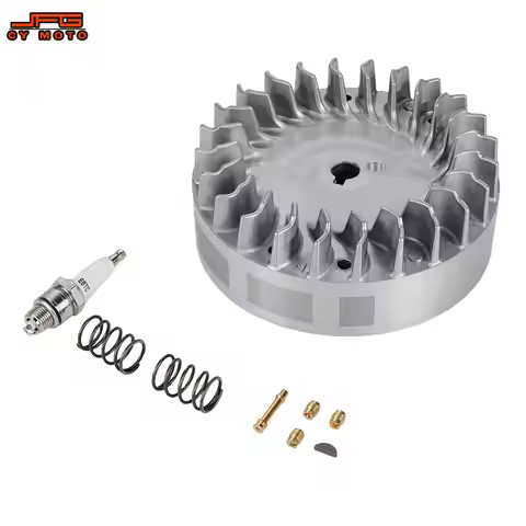 Motorcycles Flywheel Electric Dirt Bike Aluminum Parts For Predator Honda GX160 GX200 Tillotson Cole