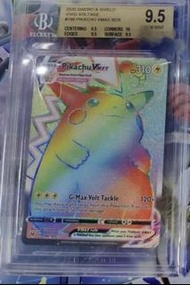 Pokemon card 比卡超HR(pikachu) bgs9.5評分(現在標準是10分)