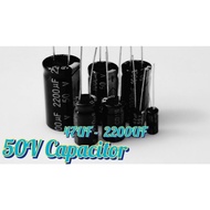 50V Electrolytic Capacitor 47uf 100uf 220uf 330uf 470uf 1000uf 2200uf