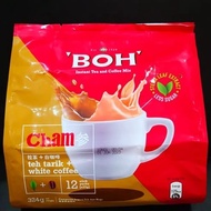 BOH Teh Boh Cham 12 SACHETS (WHITE COFFEE + TEH TARIK) INSTANT 3IN1 324gm/pack