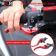 2 Finger Motorcycle Clutch Brake Lever CNC Clutch Lever Handles Lever With Parking For Zontes 368G 3