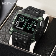 Bostanten Watch For Men Original Waterproof Sports Trend Multifunction Calendar Luminous