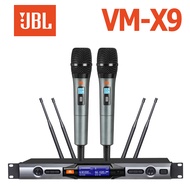 mic wireless JBL/original VM-X9microphone wirelessvocal suara terbaik Dual handheld mic karaoke