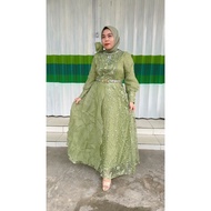 Special green sage dress 902