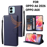Casing Hp Cover hp Untuk OPPO A6 2026 / OPPO A6X Leather Flip Case Dompet