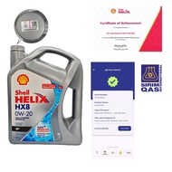 Shell Helix HX8 0W-20 Fully Synthetic Motor Oil (4L) Engine Oil