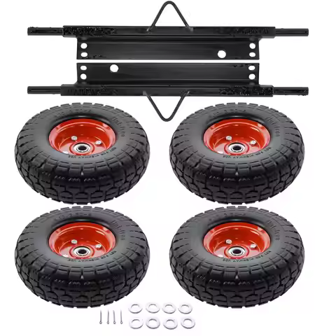 AP03 Wheel Kit for Honda Generator EU3000is Solid Never Flat Tires All Terrain