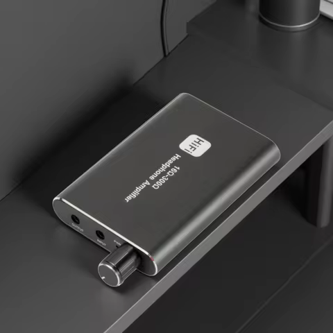 Grwibeou 16-300 ohm Headphone Amplifier 16-150 ohm HiFi Earphone Amplifier 3.5mm Jack Aux Portable A