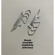 Honda C70 GBO FAME EX5 Rear Foot Rest Bracket [CHROME]