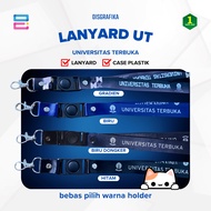 Open University Lanyard Necklace Strap + UT ID Card Holder - Full Print 2 sides