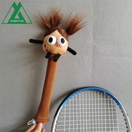 FORBETTER Cartoon Badminton Racket Protector, Non Slip Elastic Badminton Racket Handle Cover, Sweat Absorption Grip Drawstring Animal Cute Badminton Racket Grip Cover Universal