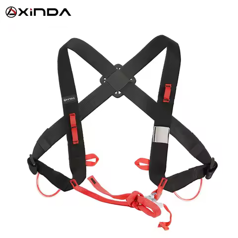 XINDA Camping Ascending Decive Shoulder Girdles Adjustable SRT Chest Safety Belt Harnesses Rock Clim