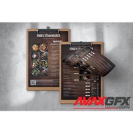 Food Menu Design - Single Page - A4 & US Letter[download]