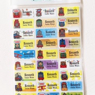 Thomas Train stiker label nama anak impor buku waterproof tahan air Alat Peralatan