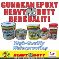 Epoxy paint ( Heavy Duty Brand ) Cat Lantai / Tiles Primer / FLOOR TOILET / Anti-Slip / waterproof c