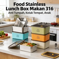 Children's Lunch Box, Spill-Proof Food 316 Stainless Steel Lunch Box