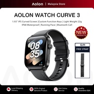 Aolon Curve 3 Smart Watch IP68 Waterproof Custom Function Keys Bluetooth Call Running Pace Health Ma