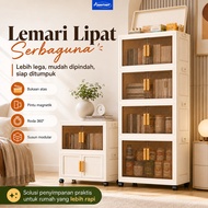 Anantagt Folding Storage Cabinet 50/ 60cm Multifunctional Plastic Cabinet