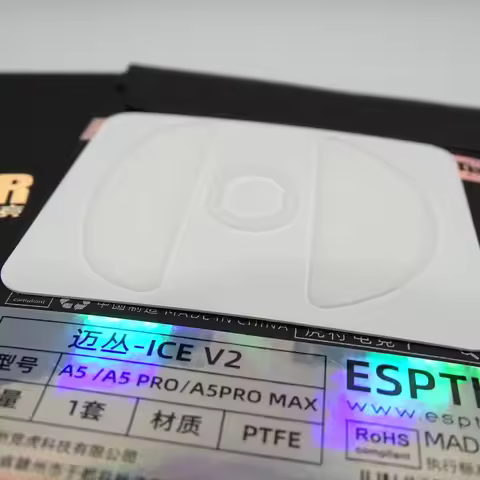 1 Pack Original Esptiger ICE V2 Mouse Skates For MCHOSE AX5/A5/A5 PRO/PRO MAX Mouse White Arc Esport