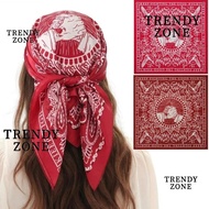 TRENDYZONE Men's Headscarf, 55x55cm Handshake Print Woman Hip Hop Face Towel, Fashion Peace Dove Bre