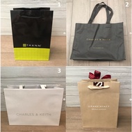 Cloth Bag Paper THANN Brand CHARLES & KIETH And GRAND HYATT Hotel New Condition Put Things Bags Perf