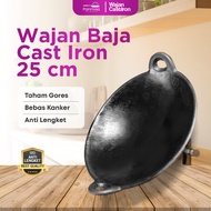 Seasoned Cast Steel Frying Pan 10 Pieces (25cm) Thick Non-Stick/ Cast Iron Frying Pan/ Cast Iron Fry