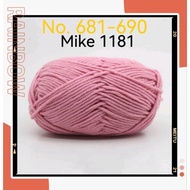 Rope Crochet Yarn 5ply 1Pcs =50g Benang Kait Milk Cotton Crochet Yarns Ready stock Milk Cotton 5 Str