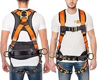 Palmer Safety Hammerhead 5pt Safety Harness Back Padded, QCB Chest, Tongue Buckel Legs Straps, Back 