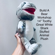 Doll Shark Build A Bear Workshop 14 Toothy Great White Stuffed Animal Plush Big Beautiful Work Shiny