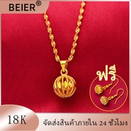 จัดส่งที่ไทย ของแท้100% สร้อยคอ จี้สร้อยคอ สร้อยคอมินิมอล gold jewelry จี้สร้อยคอ ทองคำแท้ ทอง18k แท