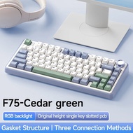 AULA F75 2.4G Wireless/Bluetooth/Wired Gaming Mechanical Keyboard RGB Customized 75% Layout OEM Prof