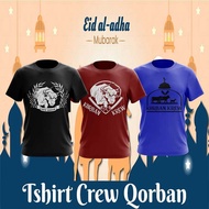 Kilang Cetak Tshirt Ibadah Qurban | Tshirt Crew Qurban | 2024 Qurban Korban Baju | Cetak Baju Qurban