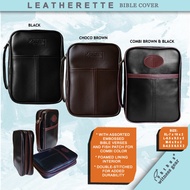 Bible Cover Sturdy and Affordable Bible Cover with Zipper Bible Cover Case Leatherette