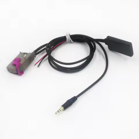 Biurlink RNSE 32Pin Bluetooth 5.0 Receiver 150CM 3.5MM Jack AUX-IN Audio Adapter for Audi A3 A4 A6 A