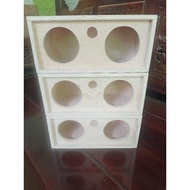 Double speaker box 3inch 9mm Thick Plywood