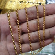 Adult mine necklace weighing 1,5 - 5 grams gold grade 375 & 420%
