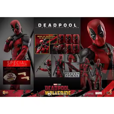 In Stock Hot Toys 1/6 Ht Deadpool and Wolverine Dolls Deadpool Mms746b Mms490 Mms746 Action Figures 
