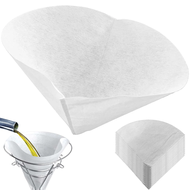 (Roy) 30 Pcs Fryer Oil Filter Cone Filters Non-Woven Filter Cones Cooking Oil Filter Cones Filter Ki