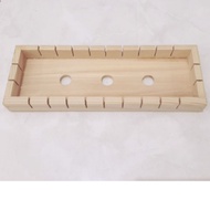 Rockwool Cutting Mold 25 x 7.5 cm to 30 Dice size 2.5x2.5x2.5 cm Teak Wood Material