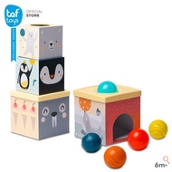 Taf Toys กล่องเรียงซ้อน หยอดบอล North Pole Ball Drop Stacker ของเล่นเสริมพัฒนาการ 6 เดือน ขึ้นไป