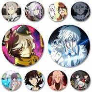 Anime Atsushi Nakajima Lapel Pin Chuuya Nakahara Round Brooch Ranpo Edogawa Cartoon Badge for Backpa