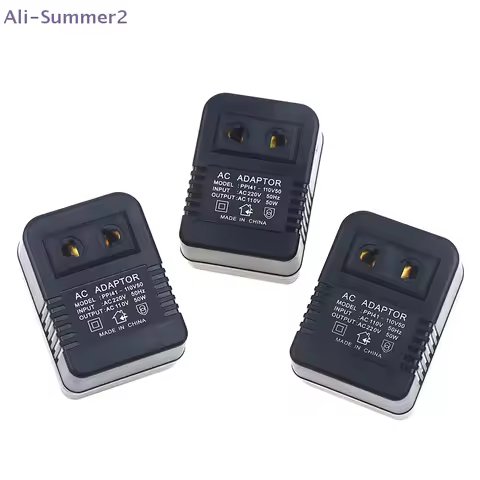 {Summer2} EU US Plug Step Down Transformer Travel Adapter AC220-110V Or 110 -220V Converter 50W Volt