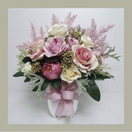 Christmas Artificial Flower Bouquet-Gift Christmas Gift Box Parcel Flower Christmas Gift